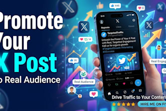 promote your x post or tweet to real audience