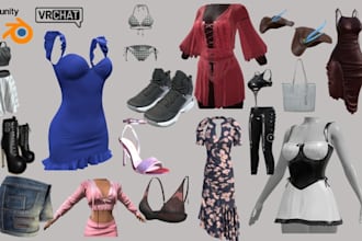 create custom vrchat assets, props, accessories, weapons or world assets