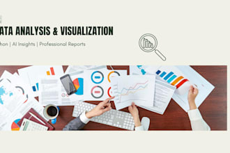 do professional data analysis and visualization report with python and ai
