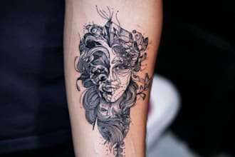 professionally design your sleeve tattoo