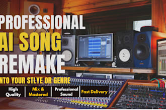remake ai song, suno ai recreation, beat remake into copyright free hq audio