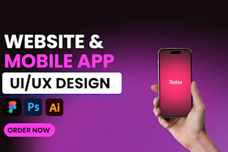 design UI UX for mobile app in figma, mobile design