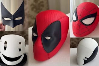 3d print and paint mask ship custom 3d hand painted mask 3d helmet stl printing