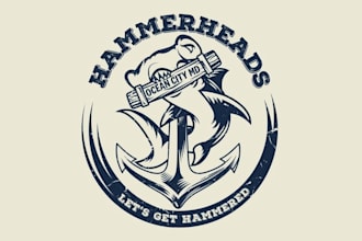 design traditional attractive hammerheads logo