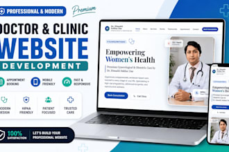 build a modern doctor clinic medical website