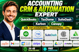 setup quickbooks taxdome suitedash karbon canopy for accountant bookkeepers cpas