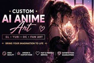 create beautiful ai anime illustrations for your gl couples and ocs