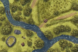 draw high quality professional fantasy map roleplaying