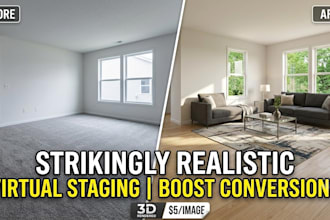 virtual staging virtual renovation real estate photo editing 3d rendering