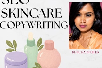 write SEO skincare product descriptions for your brand