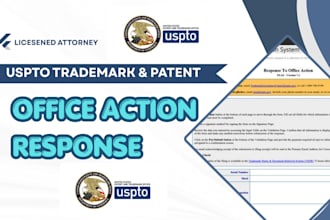 prepare office action response and fix trademark  objection