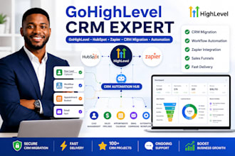 gohighlevel expert ghl crm migration setup automation workflows hubspot zapier