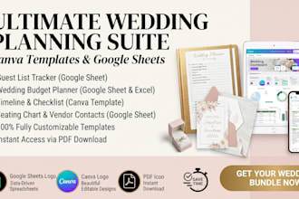 do wedding planning budget spreadsheet etsy canva template guest list checklist