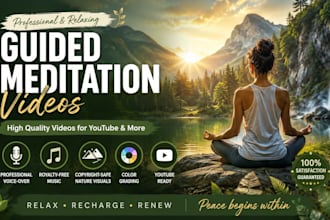 create guided meditation videos with nature visuals