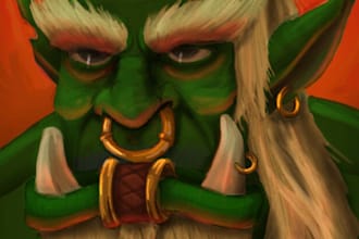illustrate fantasy art for tcg or dnd