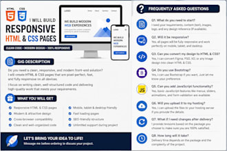 develop a responsive website using HTML and CSS
