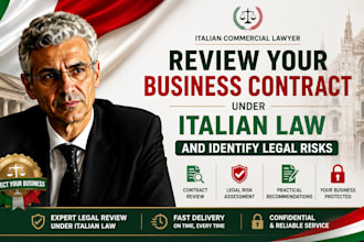 review your business contract under italian law and identify legal risks