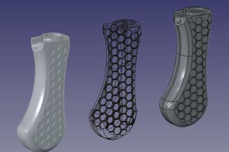 do reverse engineering from scan to solid cad model