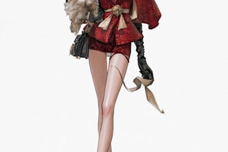 draw a fashion illustration