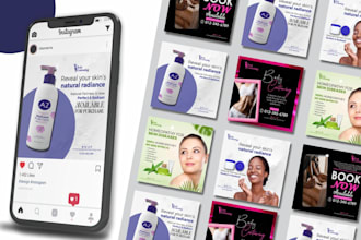design instagram post, facebook ads design and banner ads