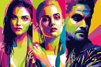 make a beautiful wpap pop art portrait