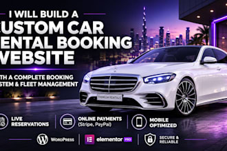build a custom car rental wordpress website with booking system
