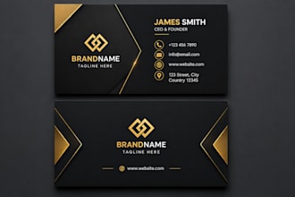 professional business card design for your brand