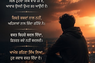 write original punjabi song lyrics