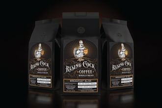 do coffee or tea packaging and label design for you