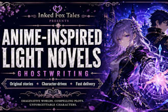 ghostwrite your anime inspired light novel