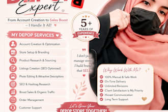 be your depop virtual assistant for complete store management