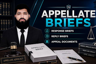 draft appellate briefs response briefs reply briefs and writ petitions
