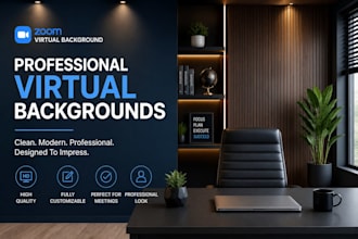 design professional zoom virtual background