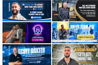 design facebook cover, youtube banner, linkedin, twitter header