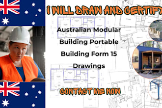 draw and cert ify australian modular building portable building form 15 drawings