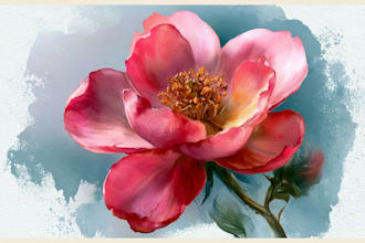 paint with watercolor for illustration and clipart