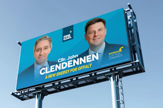 design a professional billboard, signage and large banner