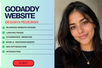 godaddy website design godaddy website redesign develop godaddy website design