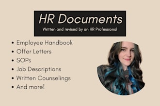 create your employee handbook and other HR documents