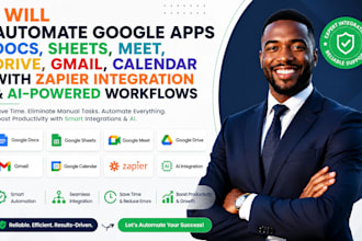 automate google apps docs sheets meet drive gmail calendar zapier integration ai