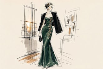 draw a fashion illustration or sketch