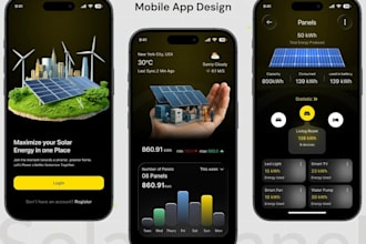 build ai driven solar energy, field management app using aurora solar API