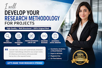 develop methodology for proposals and research projects