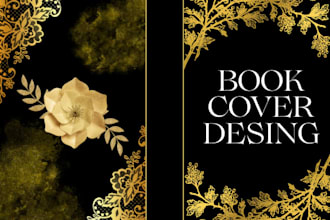 do professional notebook cover design, modern book cover design