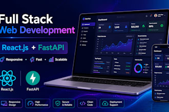 develop a full stack react and fastapi web app