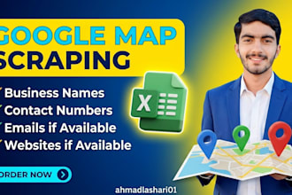 do google maps data scraping, data entry and lead generation
