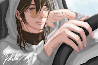 draw anything with semi realism style