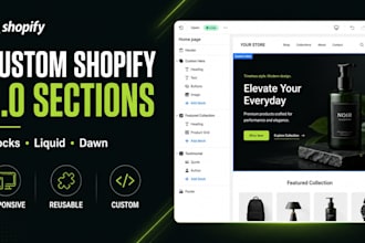 create custom shopify 2 0 sections and blocks