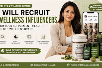 recruit wellness influencers for your supplement, health or dtc wellness brand