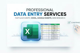 be your virtual assistant for data entry and admin support